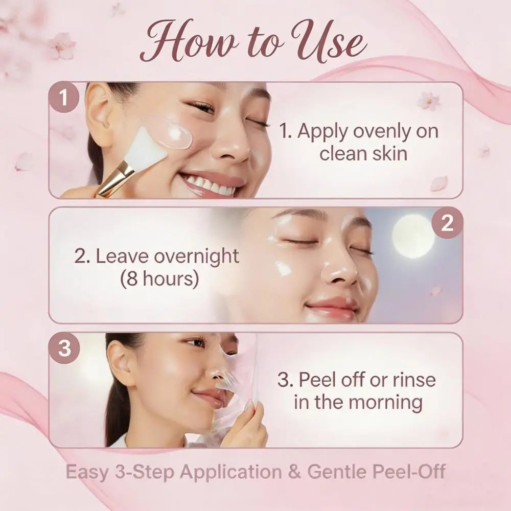 New 75ML Collagen Night Wrapping Mask Easy Peel Off Hydrating Facial Mask Face Mask Skin Care