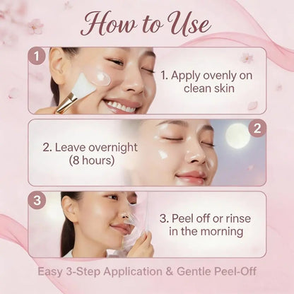 New 75ML Collagen Night Wrapping Mask Easy Peel Off Hydrating Facial Mask Face Mask Skin Care