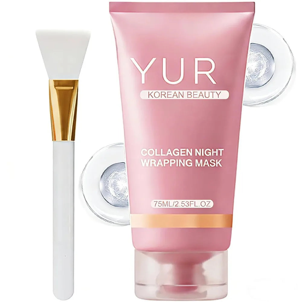 New 75ML Collagen Night Wrapping Mask Easy Peel Off Hydrating Facial Mask Face Mask Skin Care